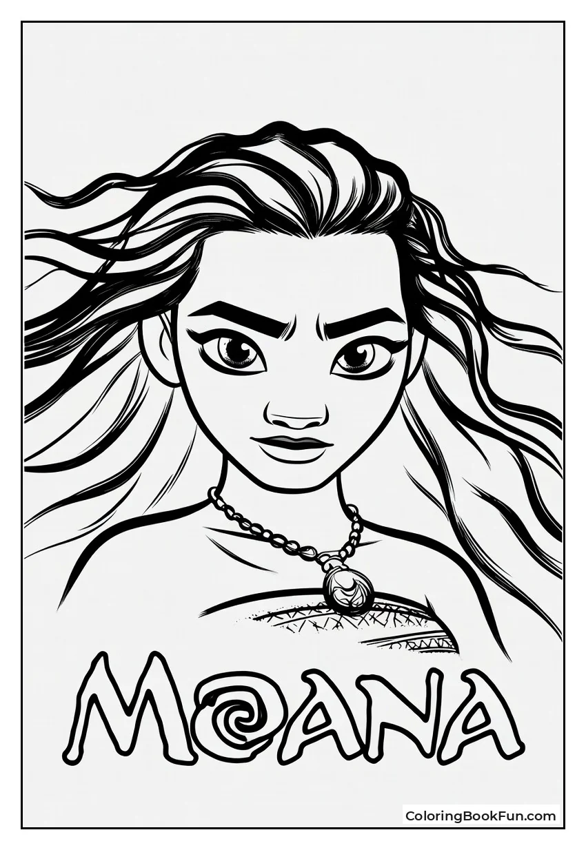 Determined Moana Closeup