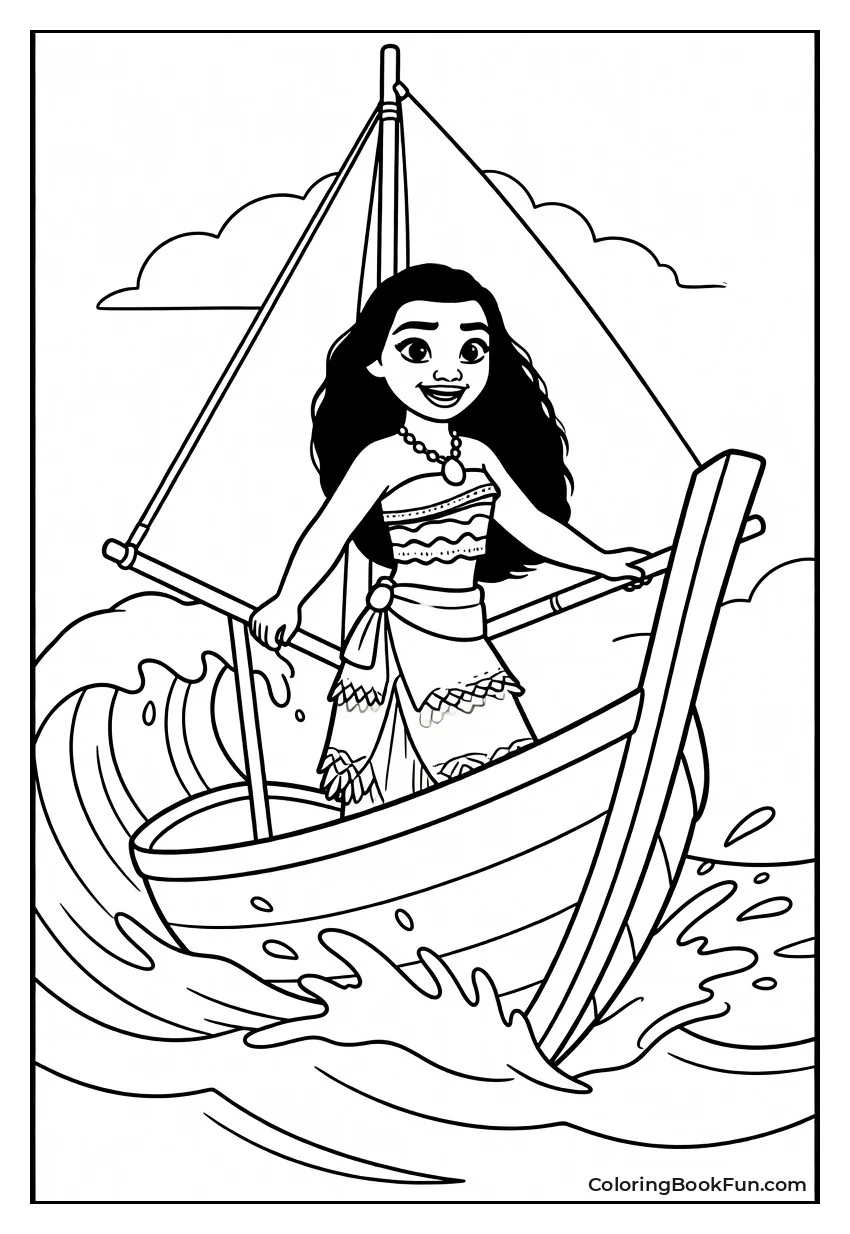 Moana Sails Big Wave