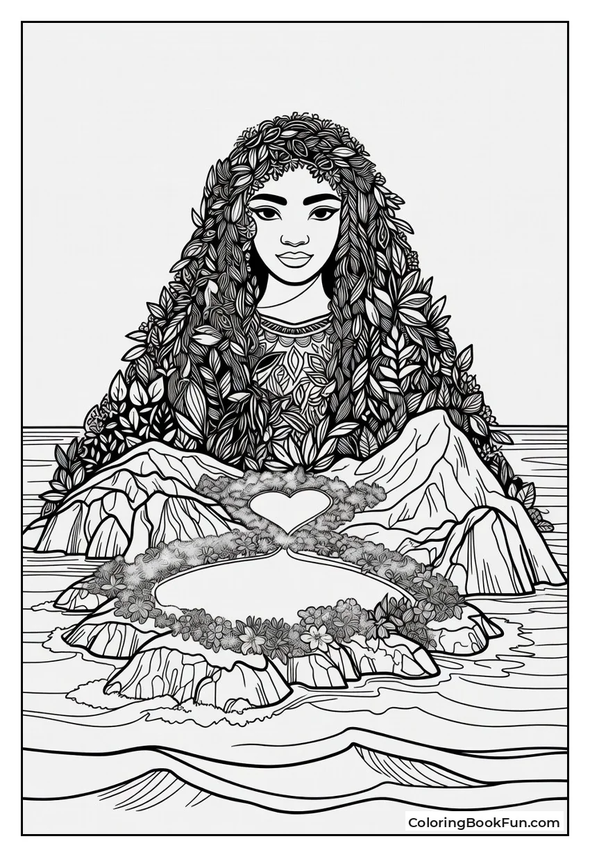 Te Fiti Glows with Moana