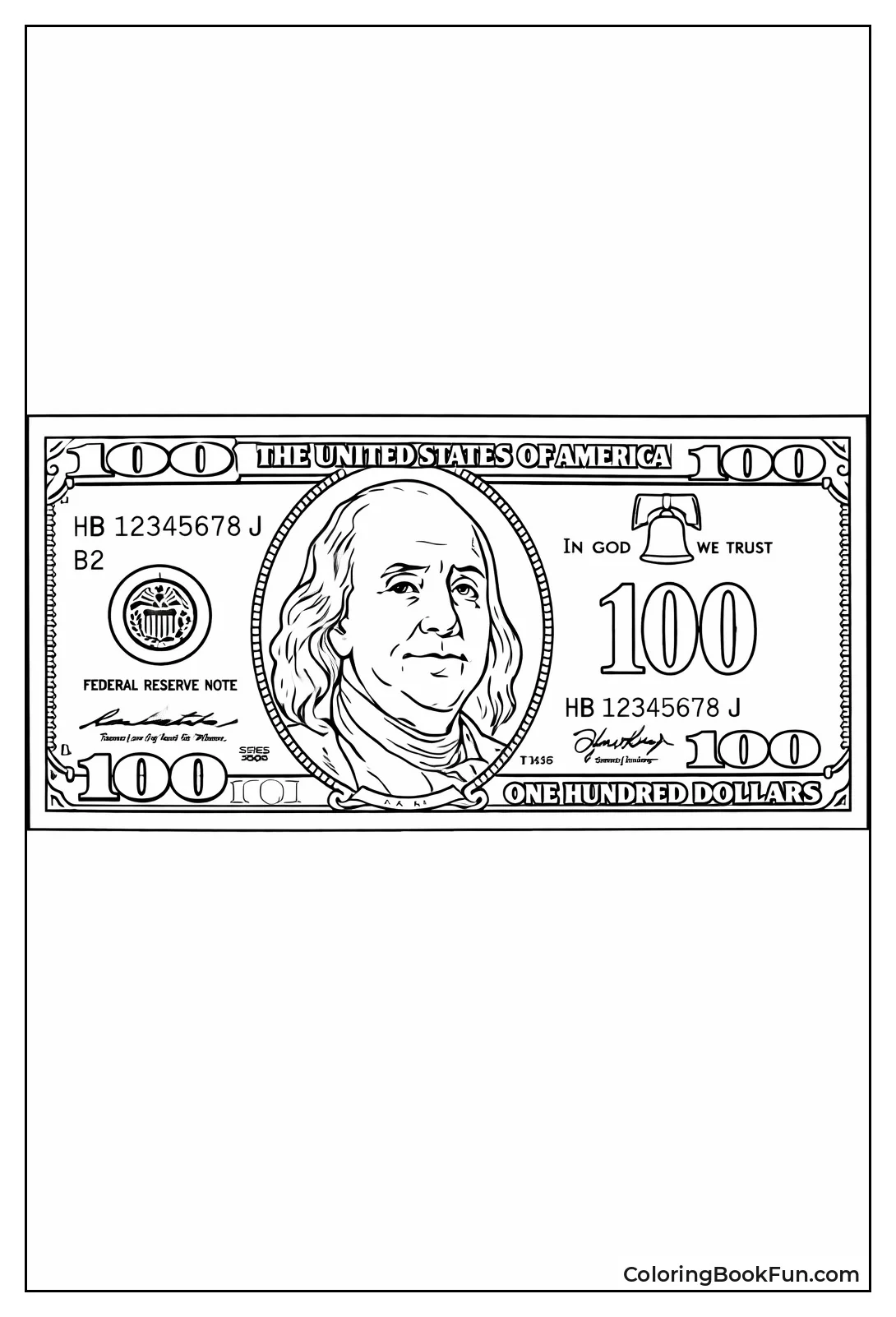 Classic Hundred Dollar Note