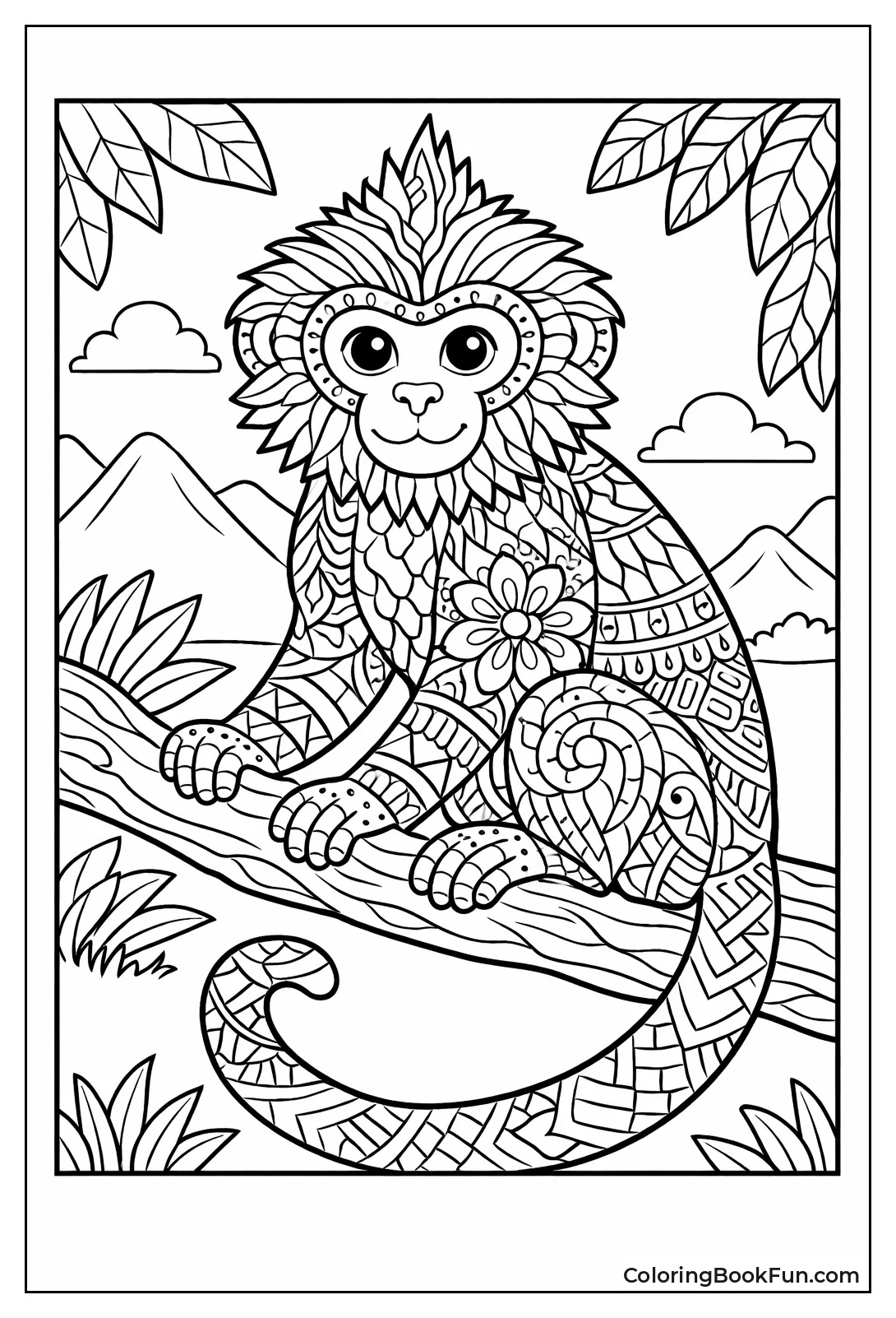 Zentangle Langur Patterns