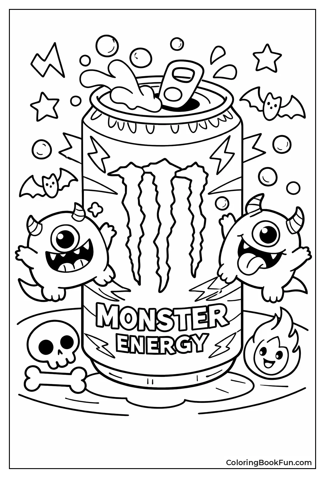 Stylized Monster Energy Can