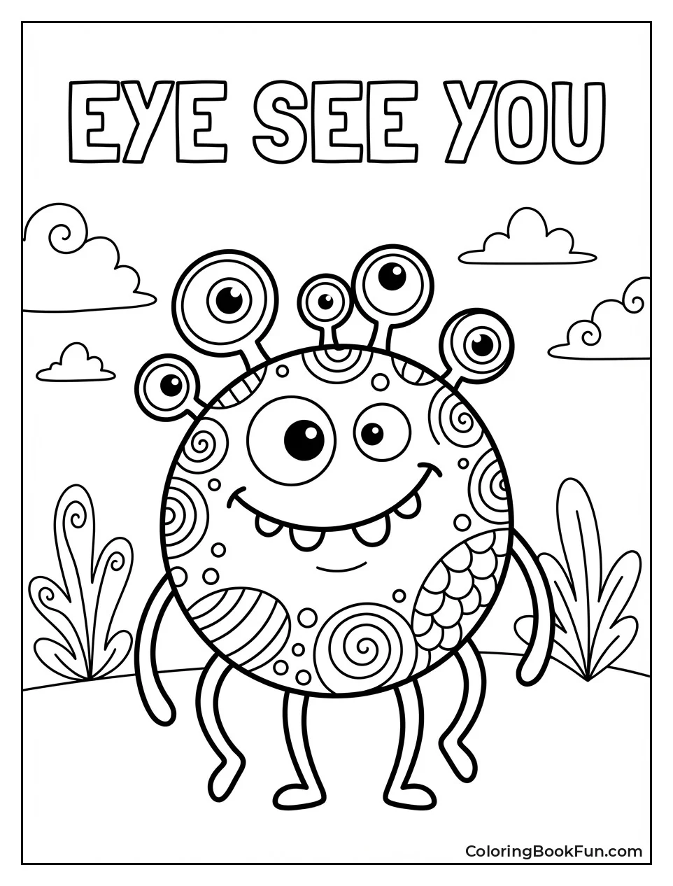 Bouncy Monster with Eyes