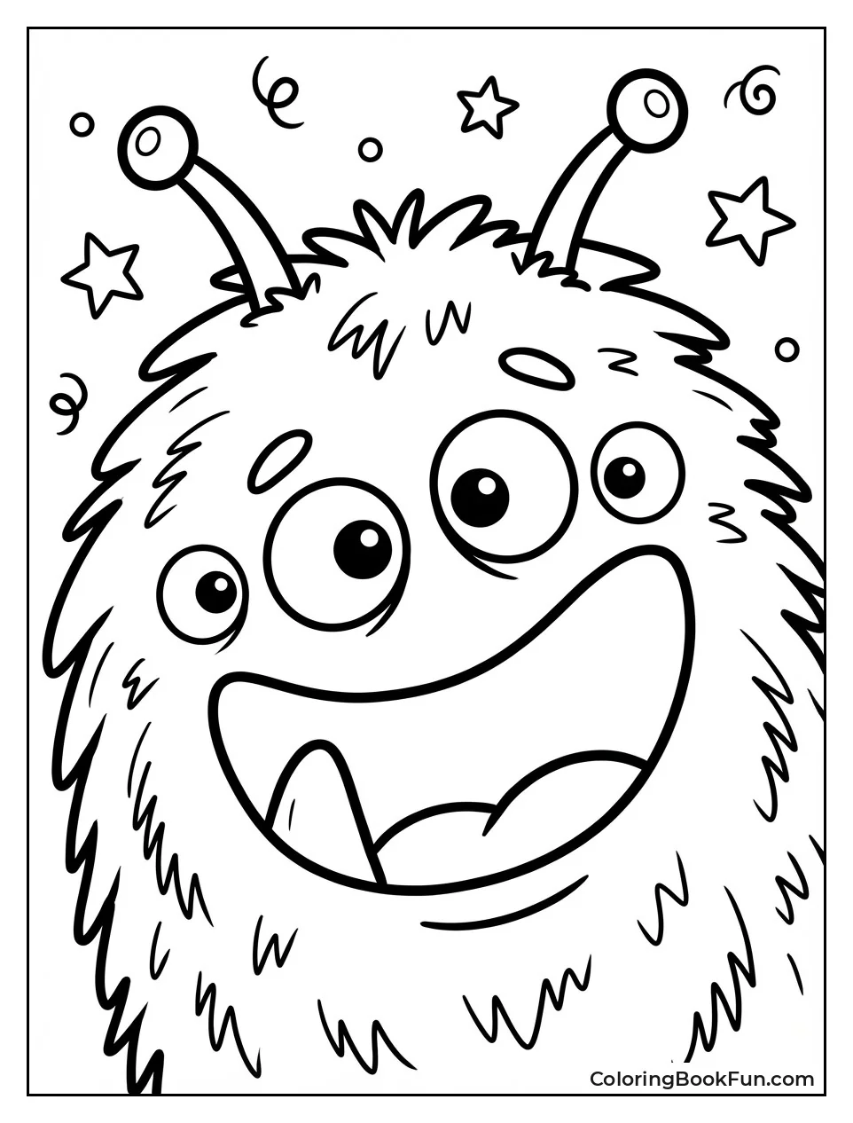 Fuzzy Monster with Tooth