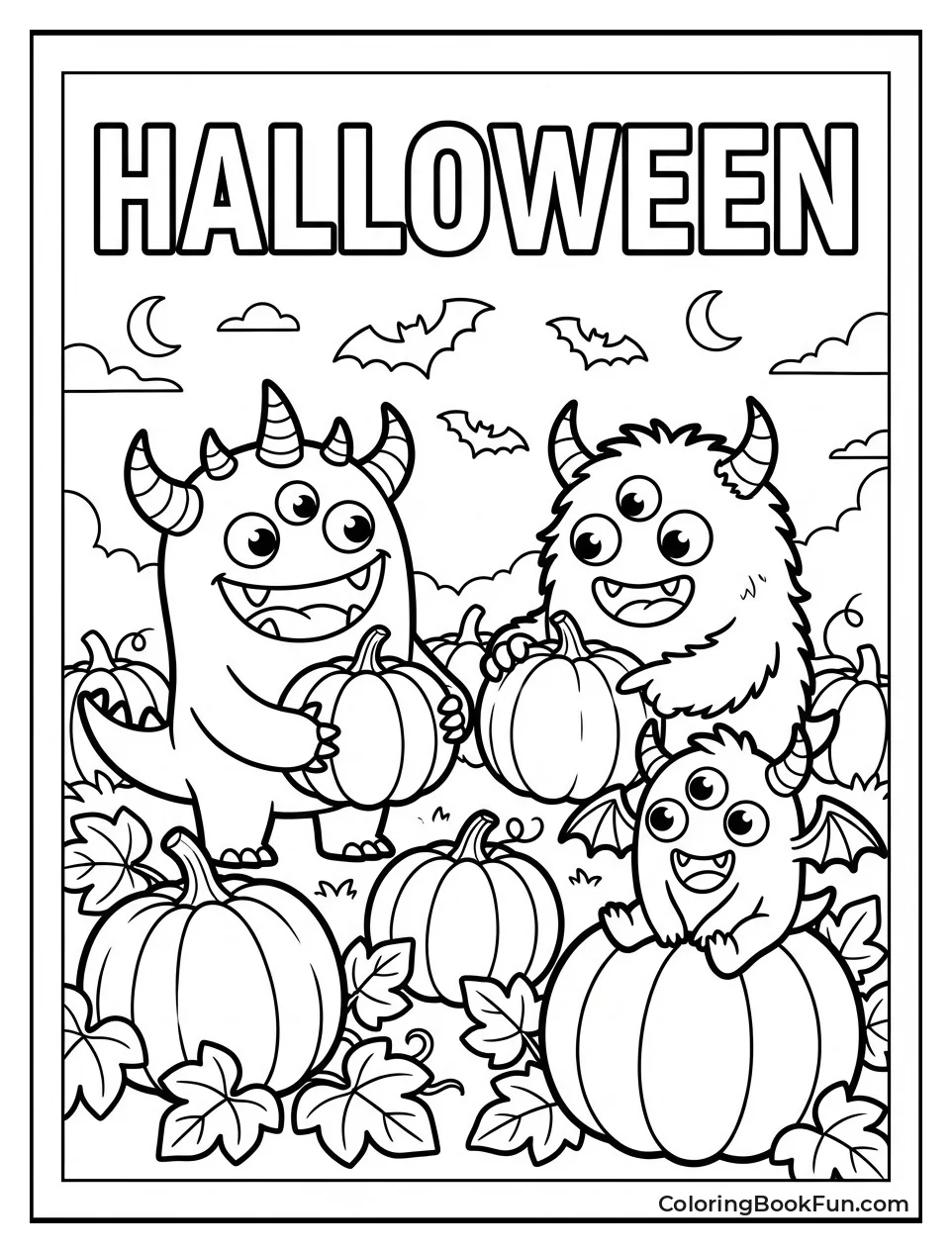 Monsters Pick Halloween Pumpkins