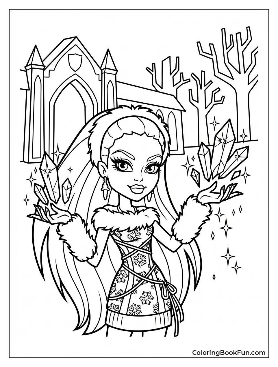 Abbey Creates Ice Crystals