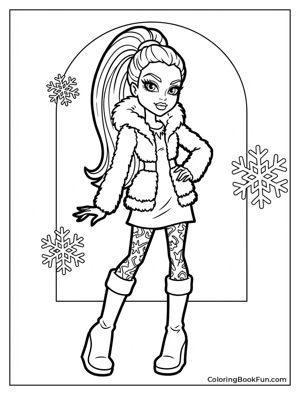 Abby Bominable Wears Fur Coat