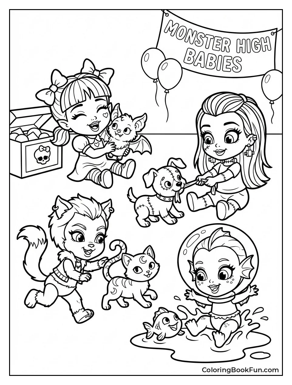 Babies Play with Monster Pets