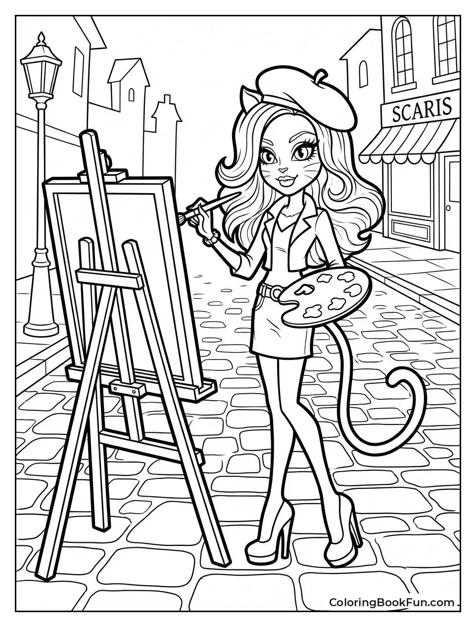 Catrine Paints in Scaris