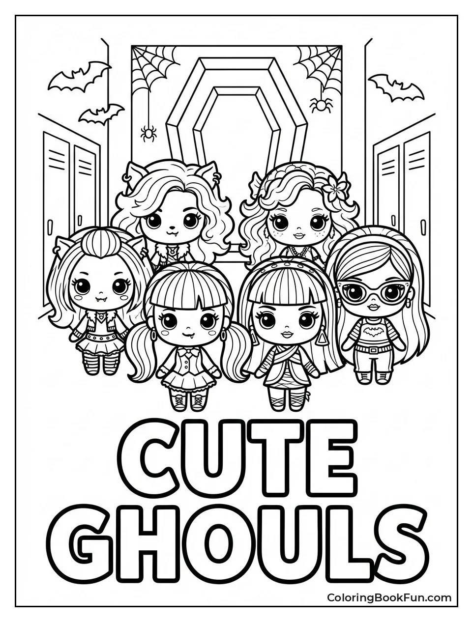 Chibi Ghouls Stand Together