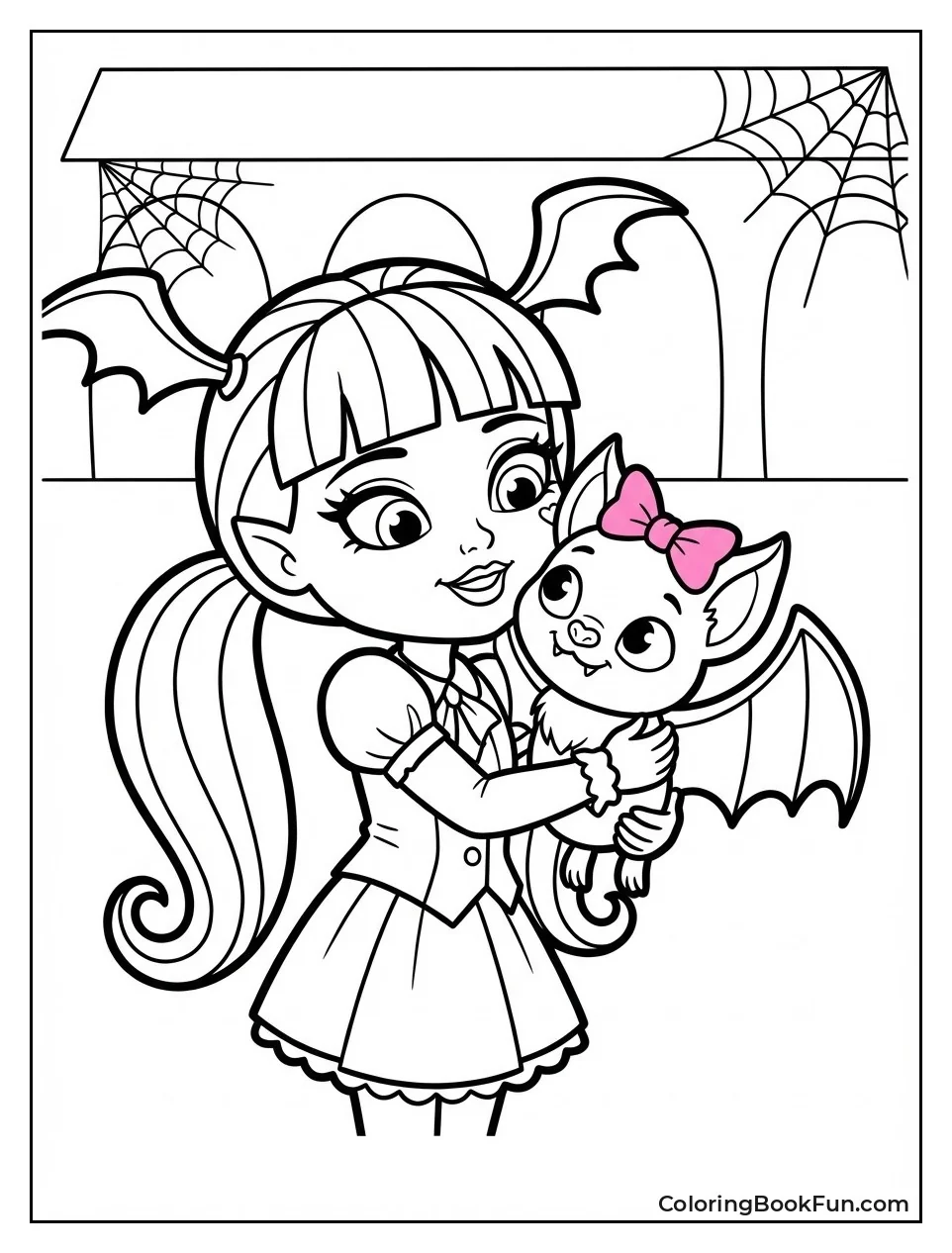 Draculaura Hugs Count Fabulous