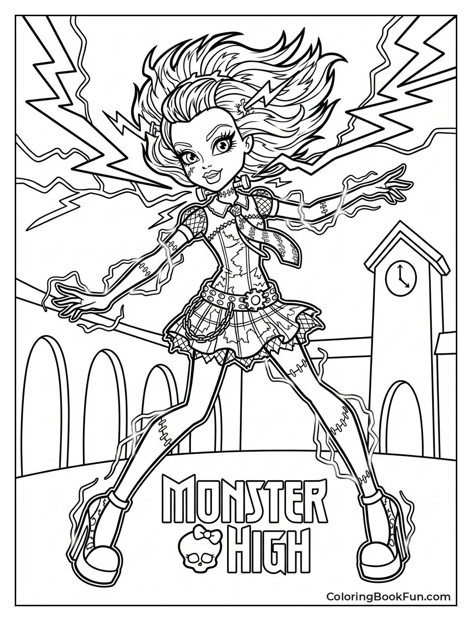 Frankie Sparks with Lightning