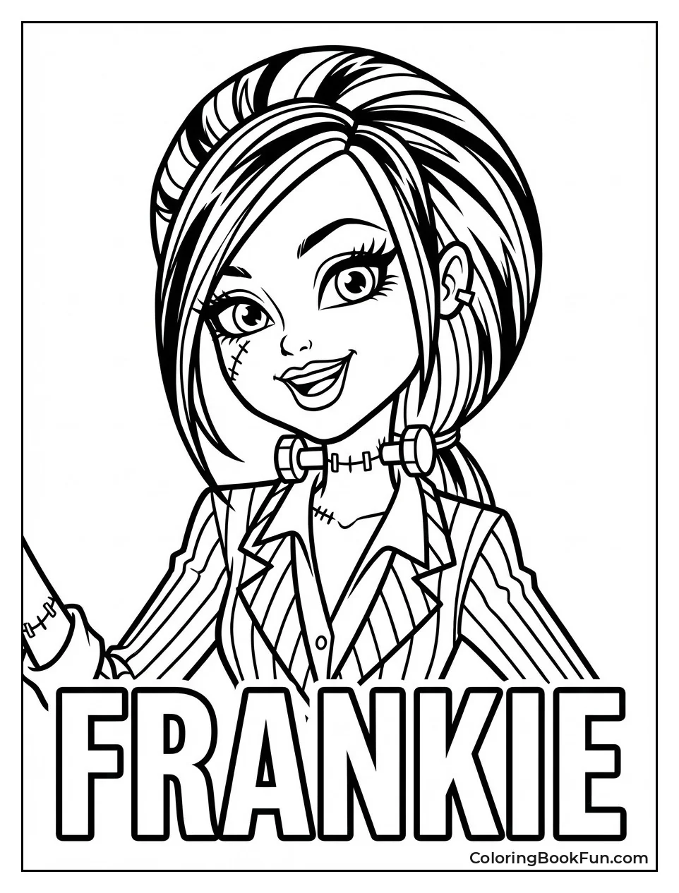 Frankie Stein Shows Stitches