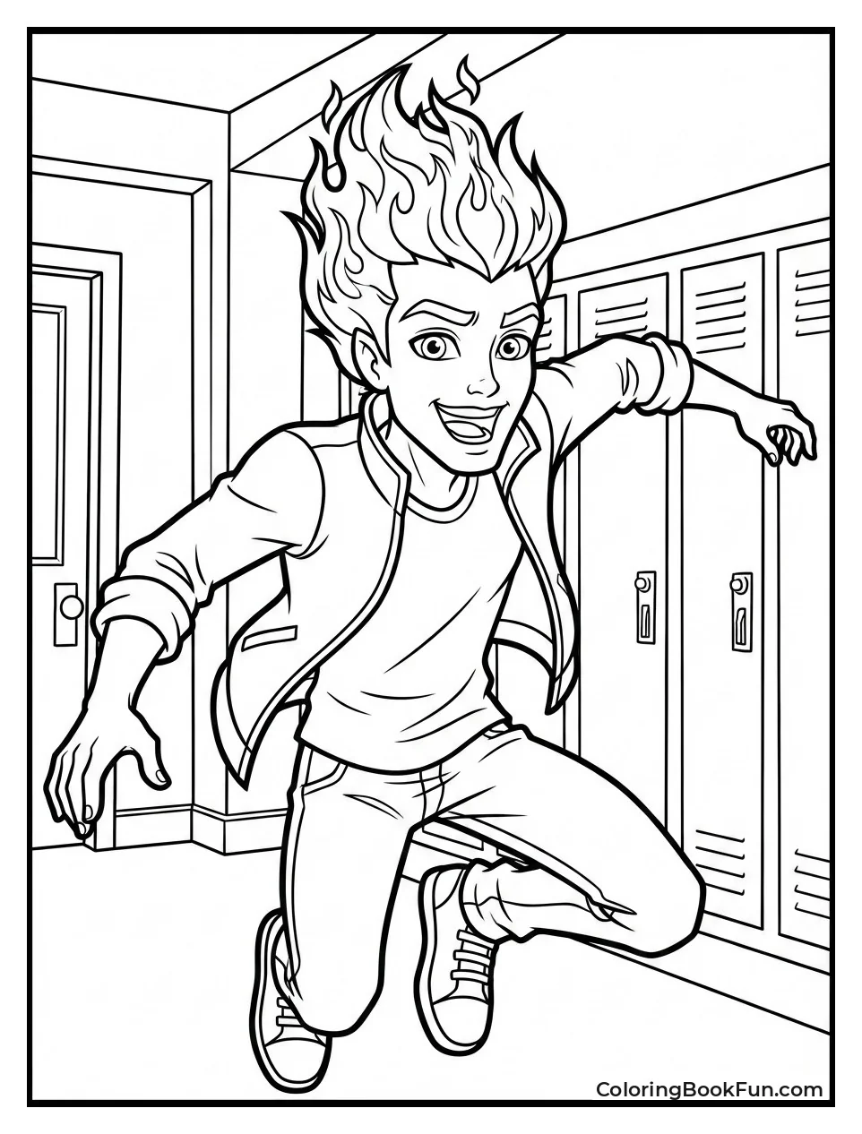 Heath Burns Hair on Fire