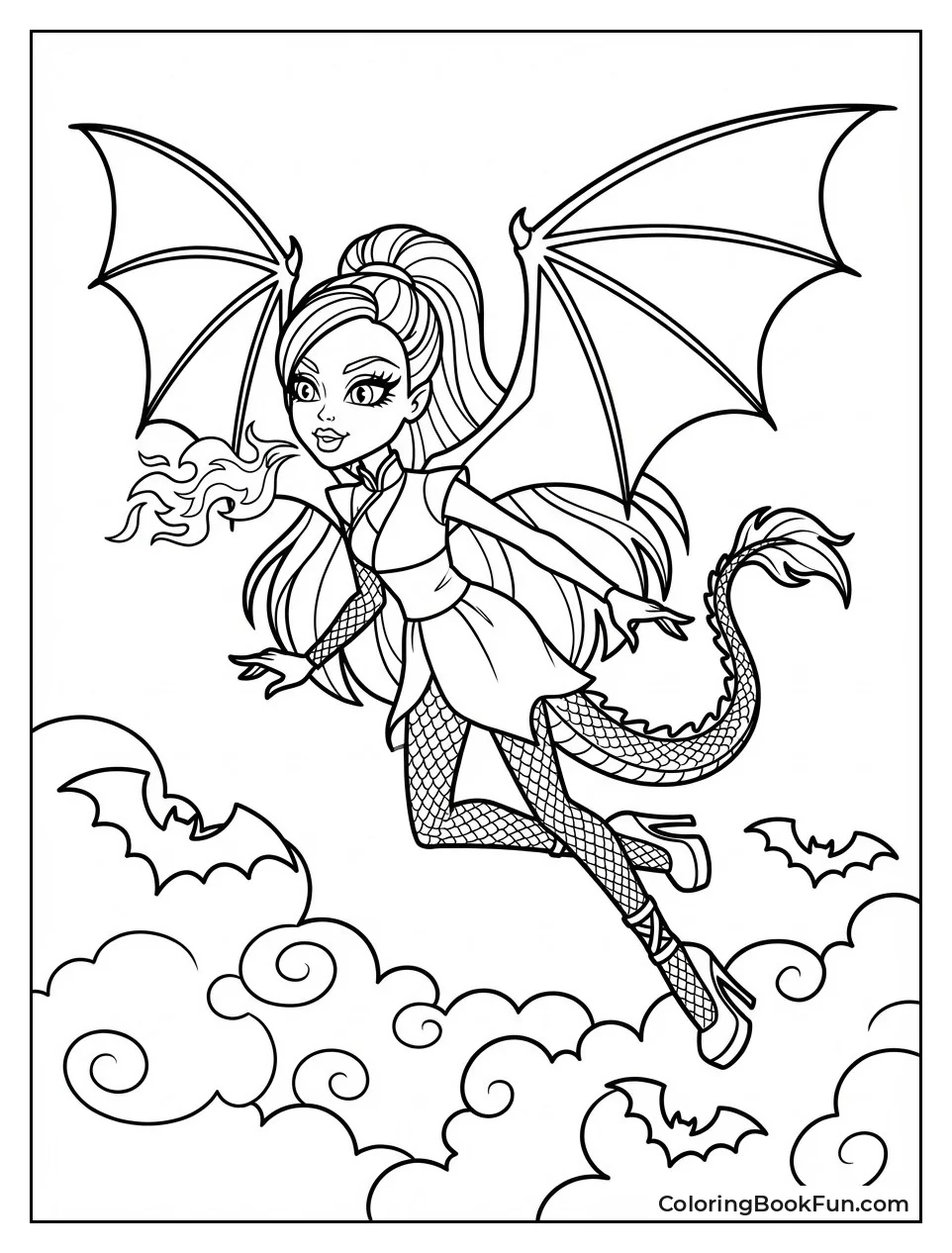 Jinafire Breathes Dragon Flames