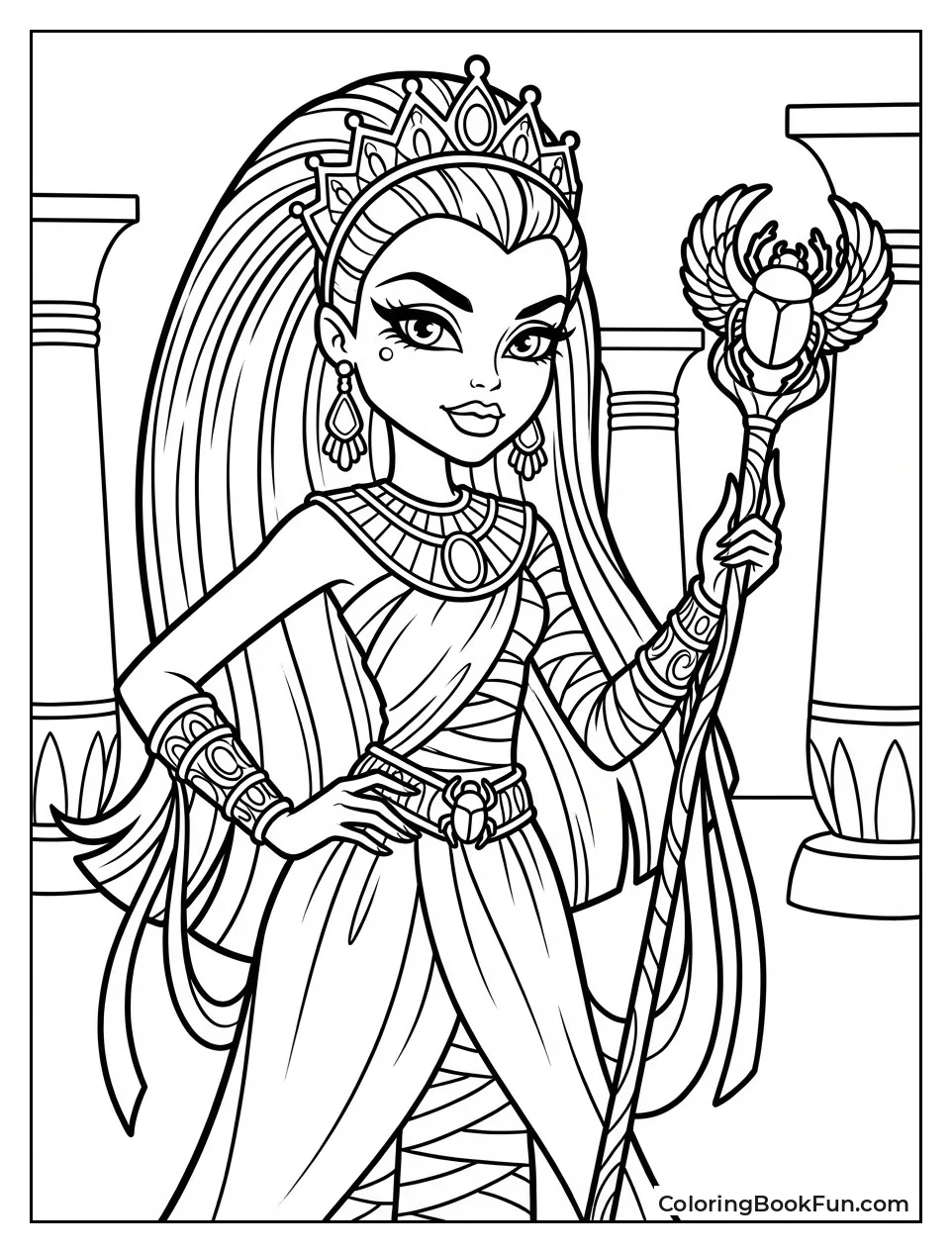 Nefera de Nile Wears Jewelry