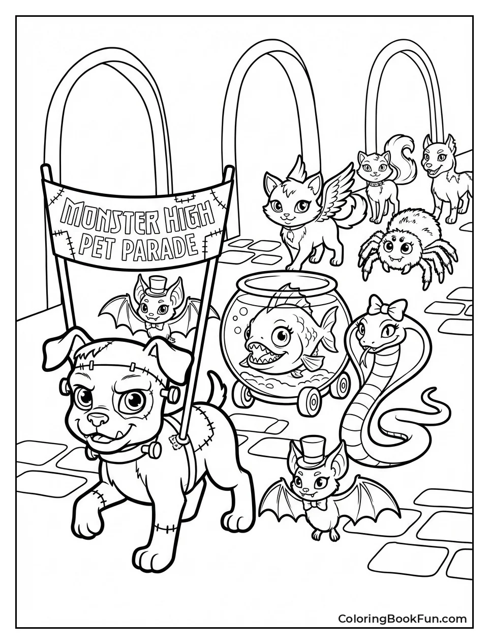 Pets March in Parade