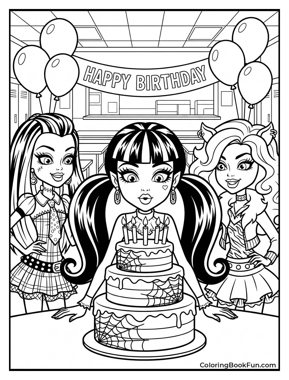 Draculaura Blows Birthday Candles