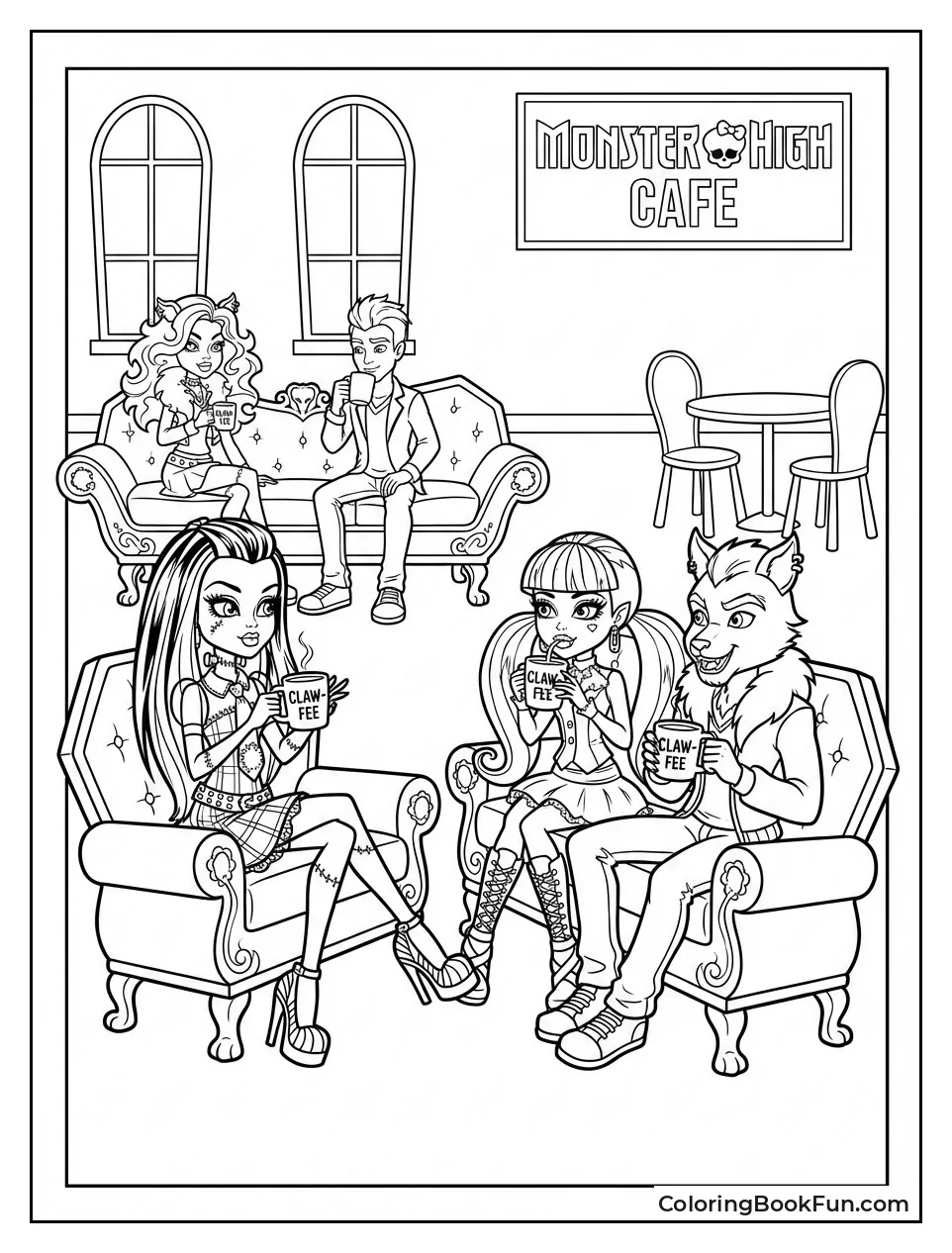 Students Sip Claw-fee Coffins