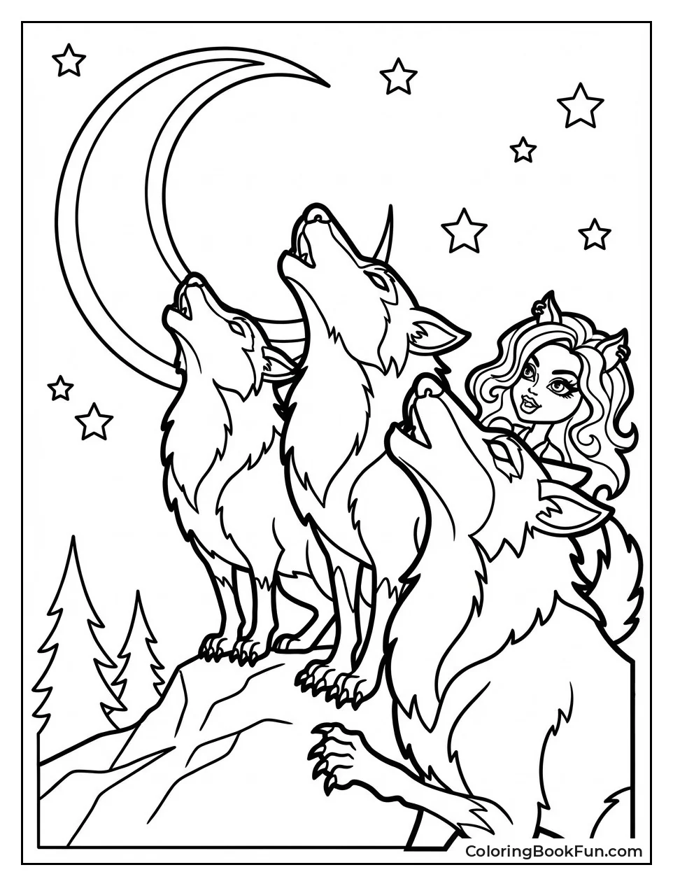 Wolf Family Howls Together