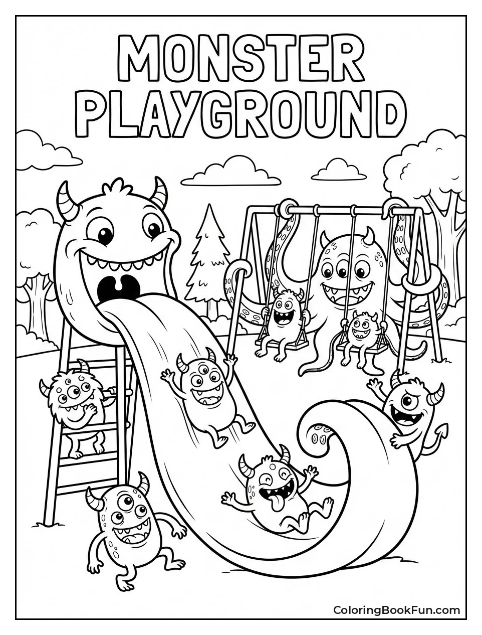 Playground with Monster Slide
