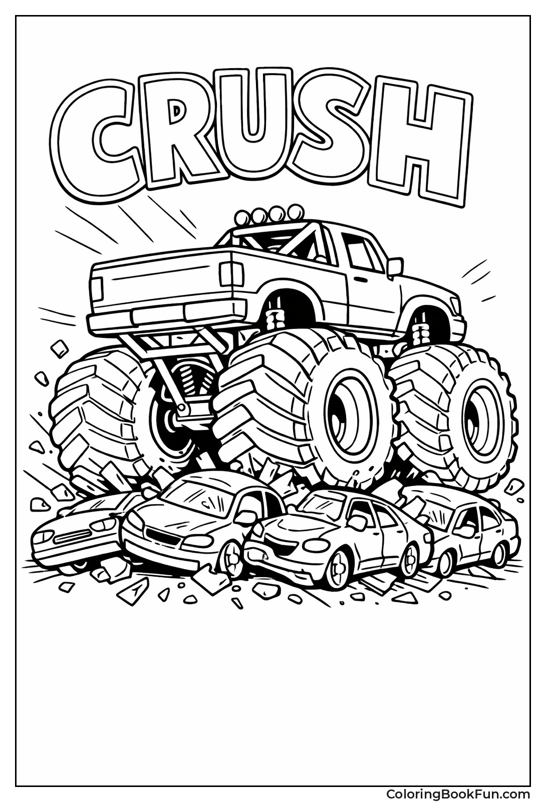 Tires Crush Small Cars