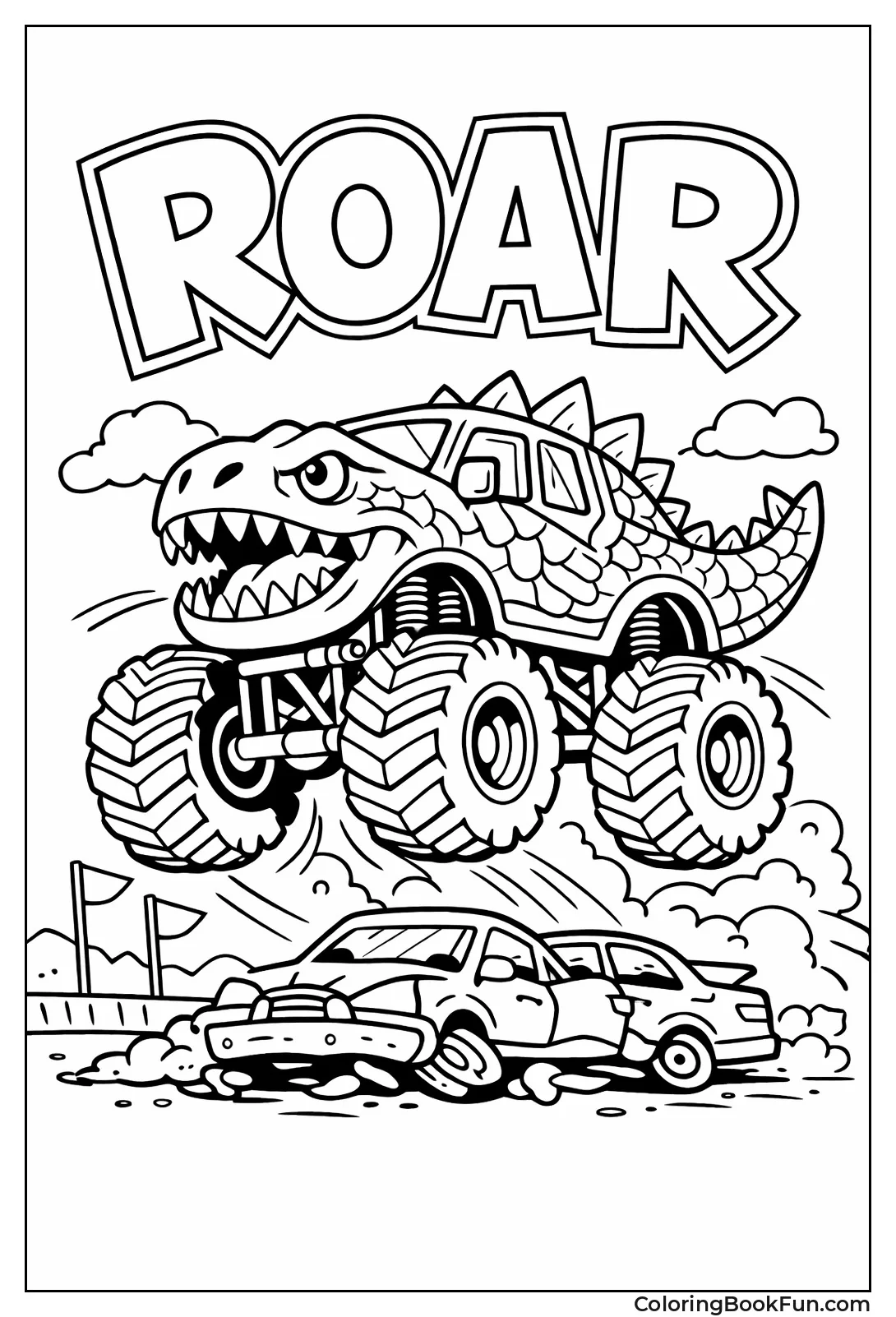 Dino-Truck with Roaring Mouth