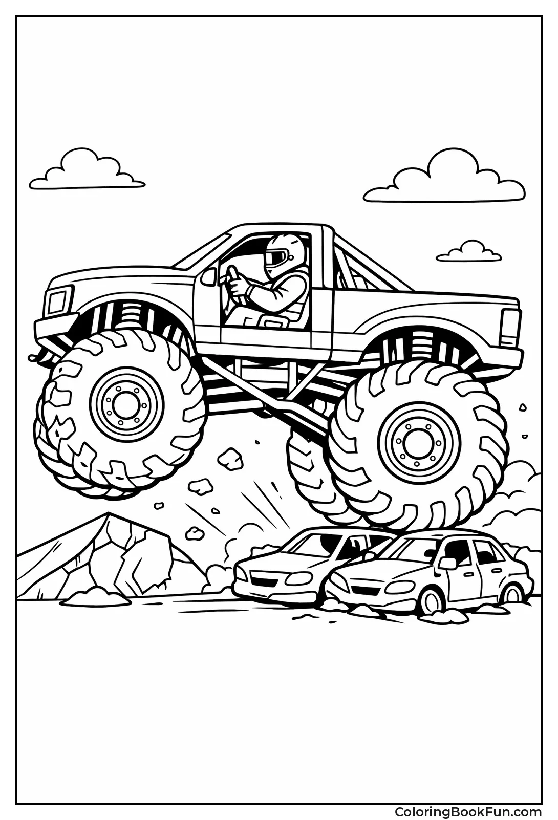 Driver in Monster Cabin