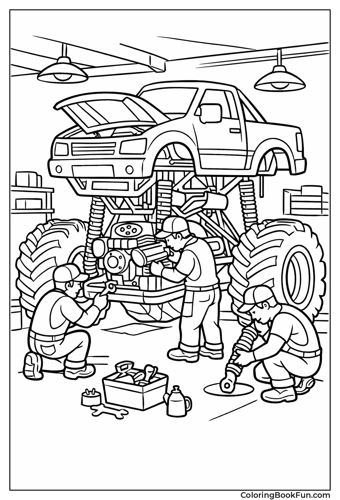 Garage Monster Truck Repair