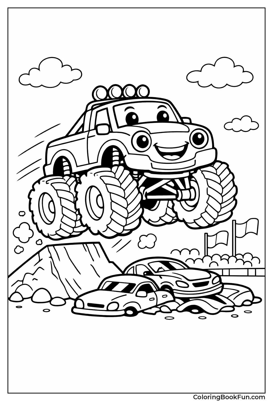 Kawaii Mini Monster Truck