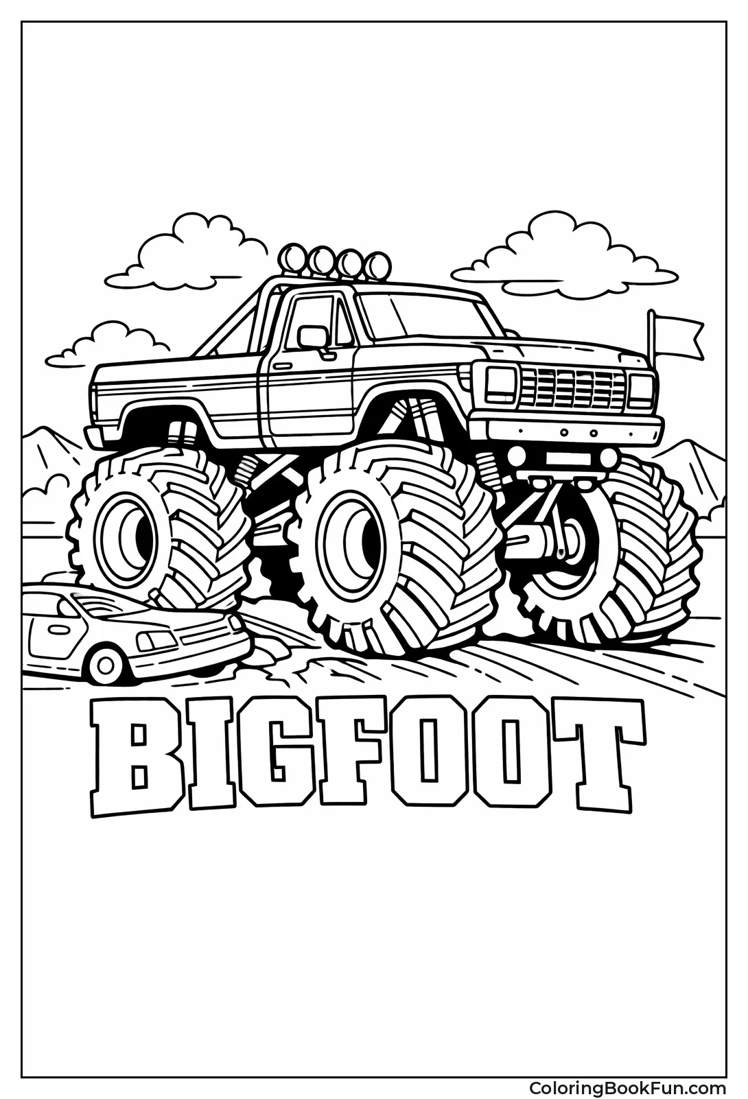 Vintage Bigfoot Side Profile