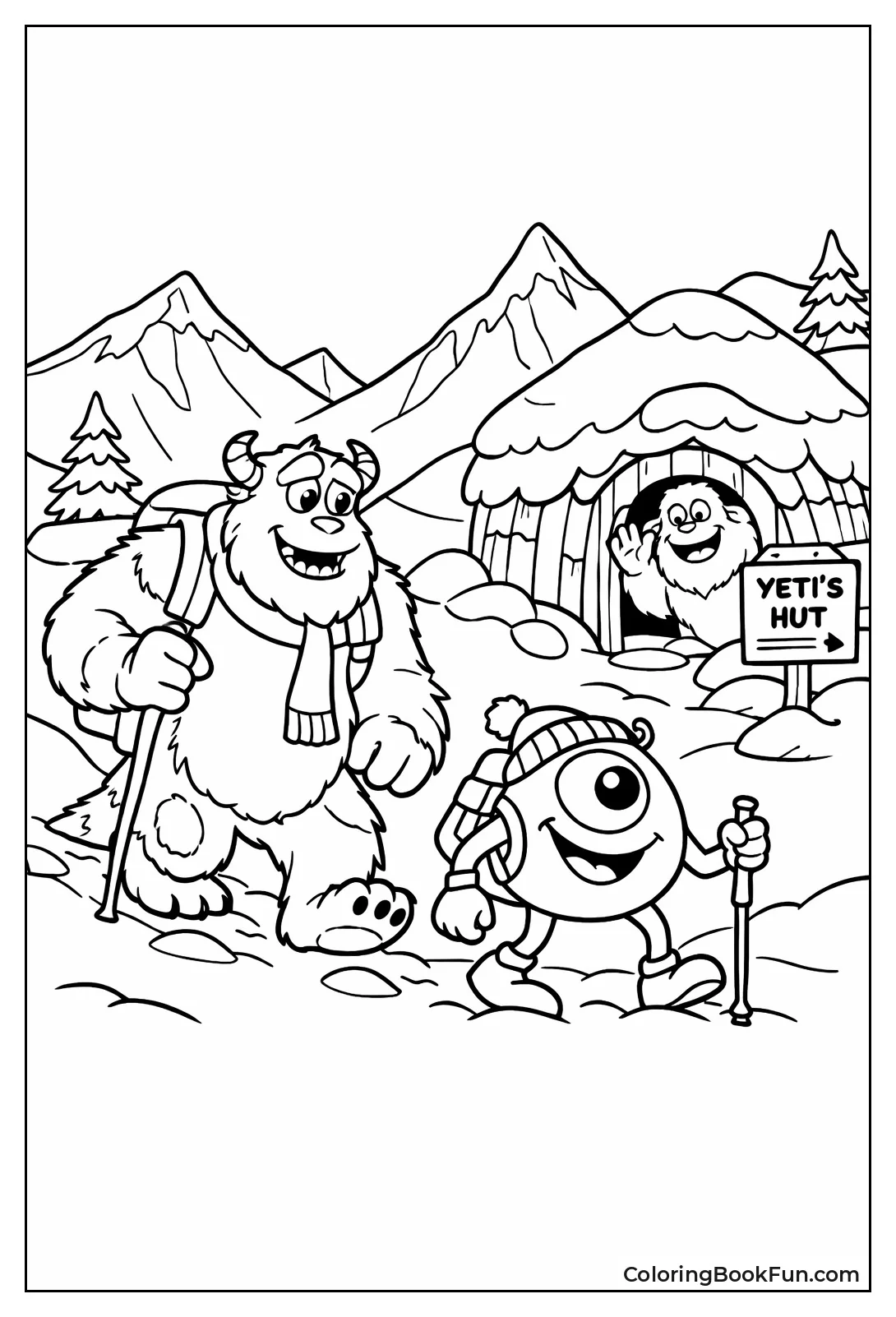 Sulley Mike Trek Snowy Hut