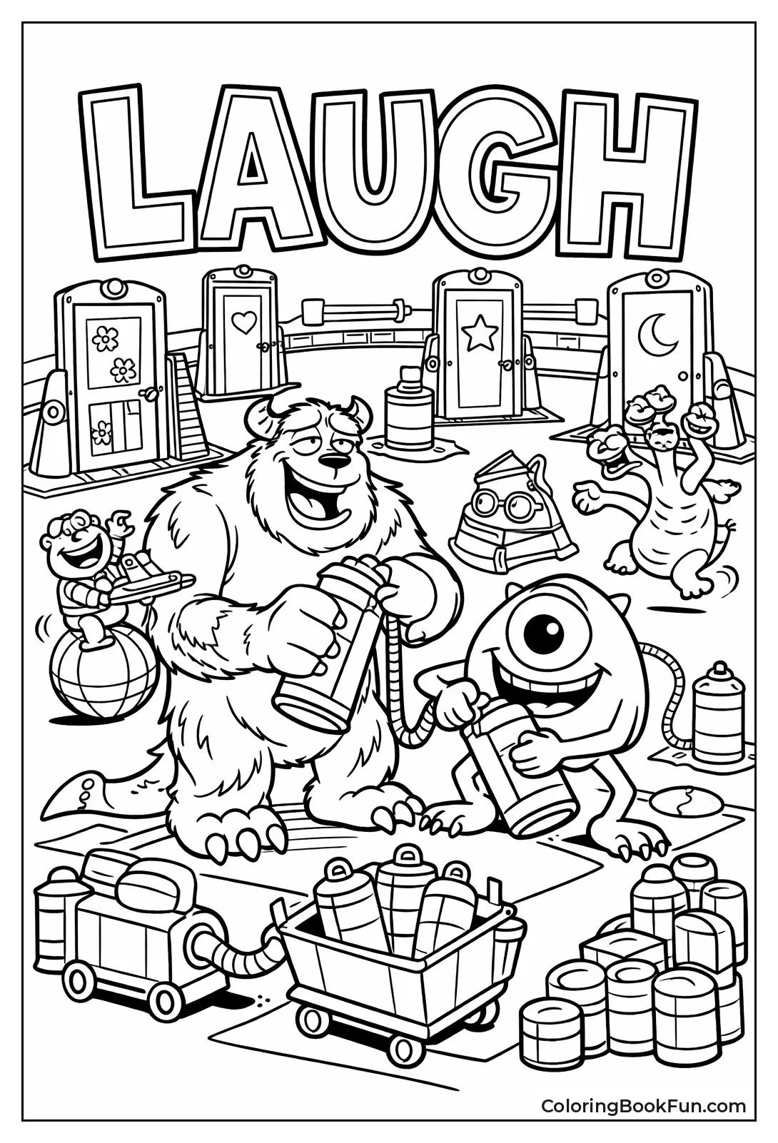 Monsters Party Laugh Floor