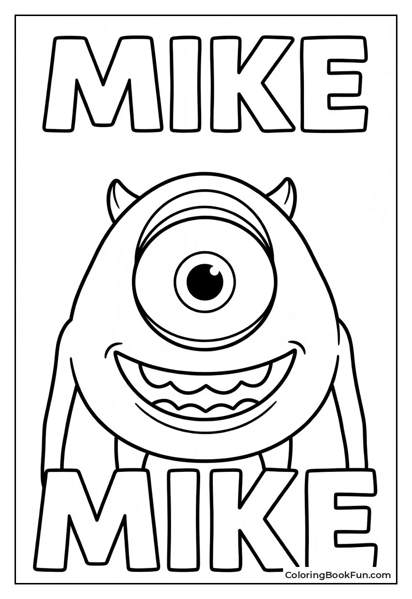 Grinning Mike Shows Big Eye