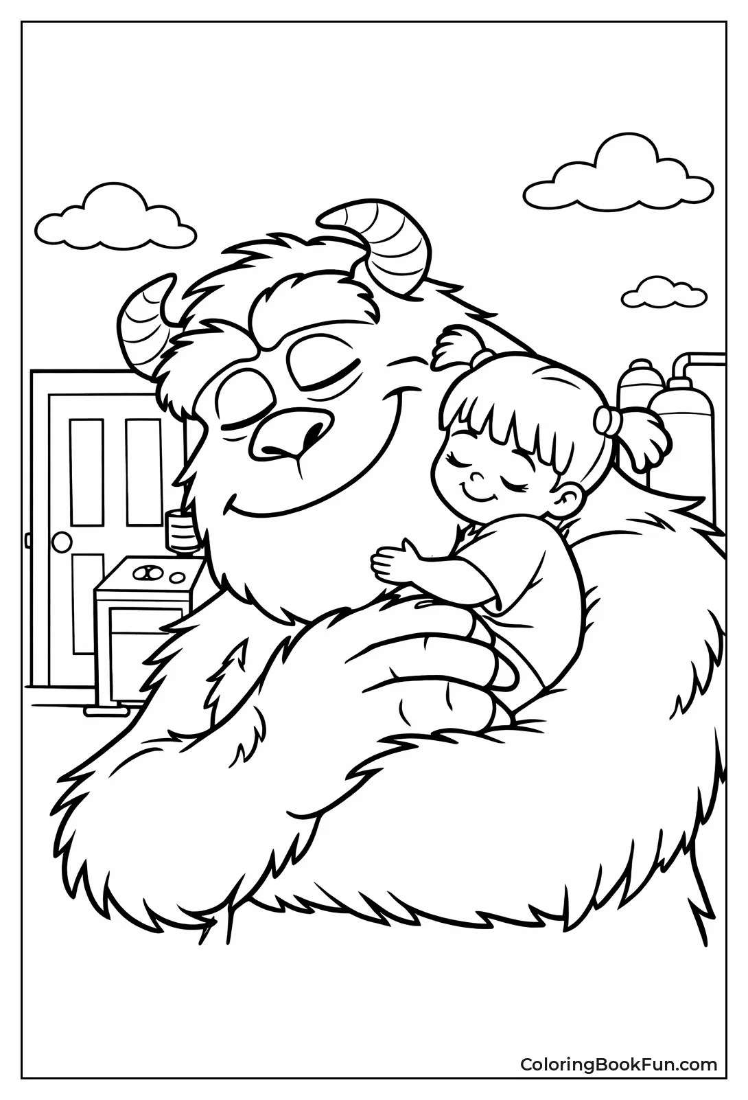 Sulley Hugs Little Boo