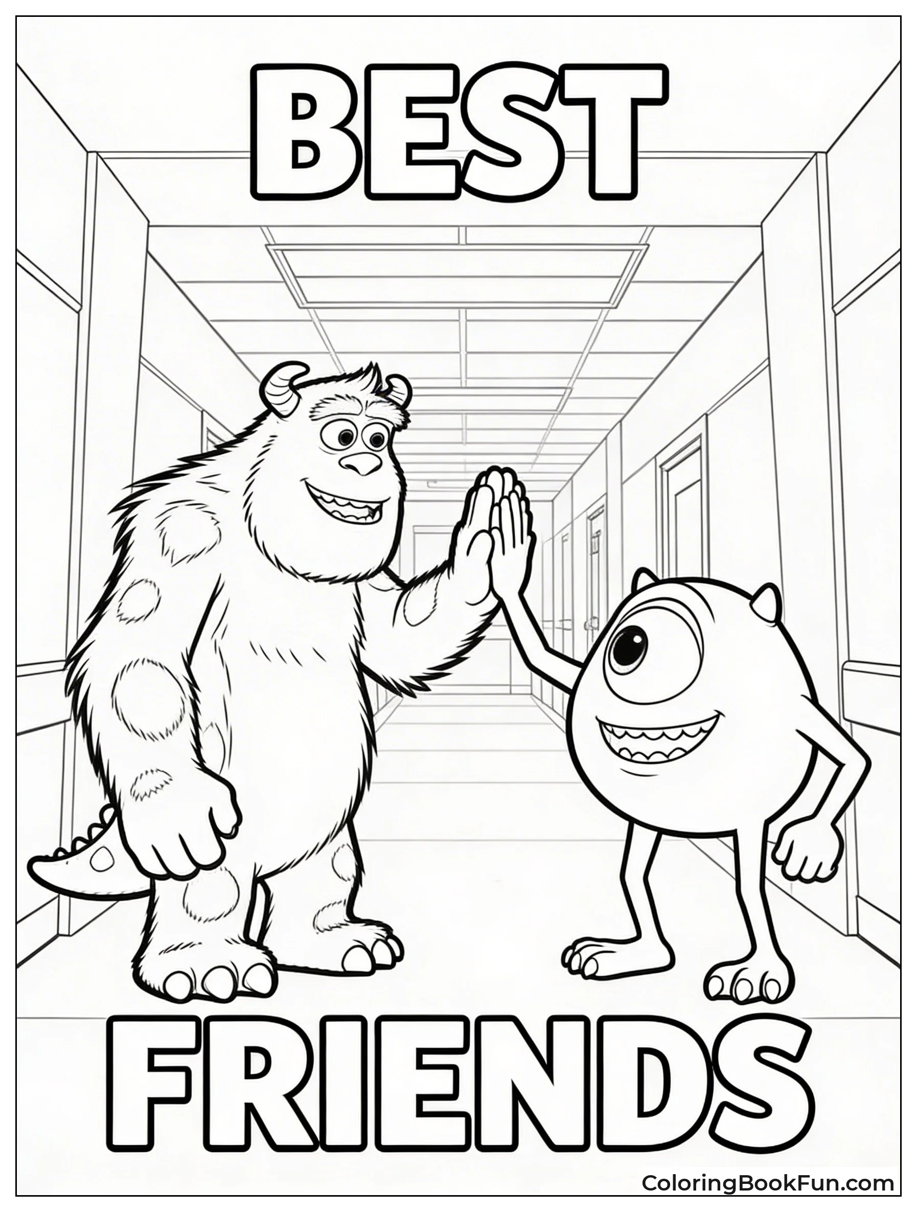 Sulley High-Fives Mike