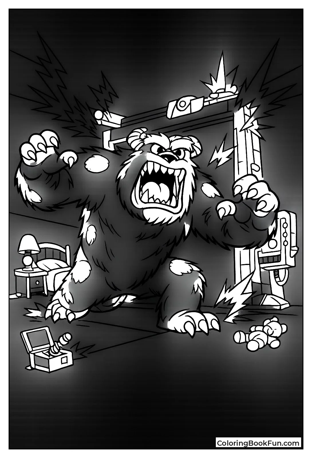 Sulley Roars in Simulator