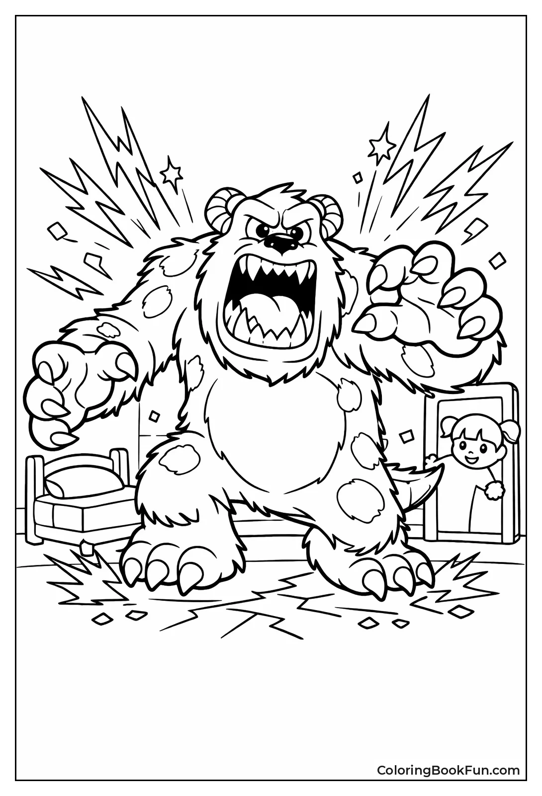 Sulley Roars in Simulator