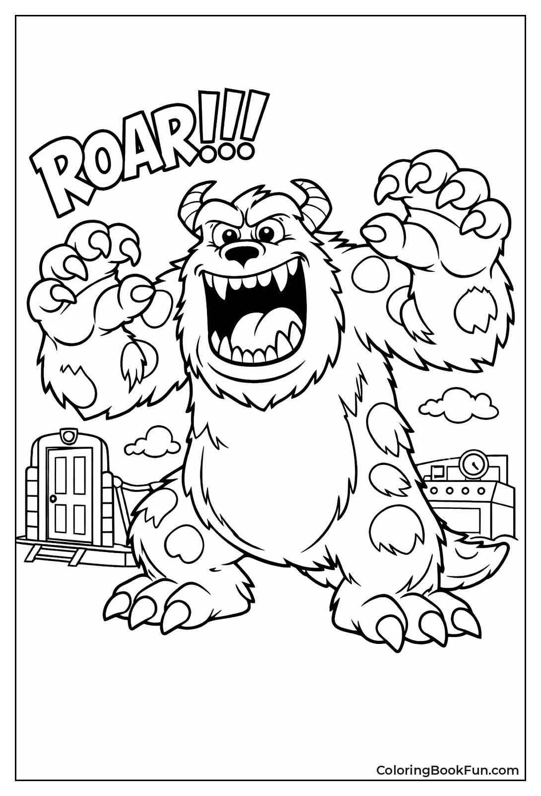 Sulley Roars Playfully