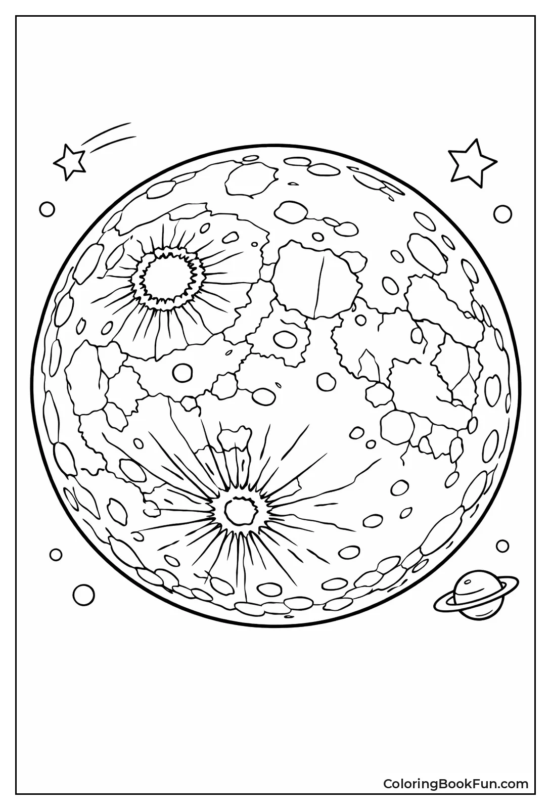 Craters Cover Moon Surface