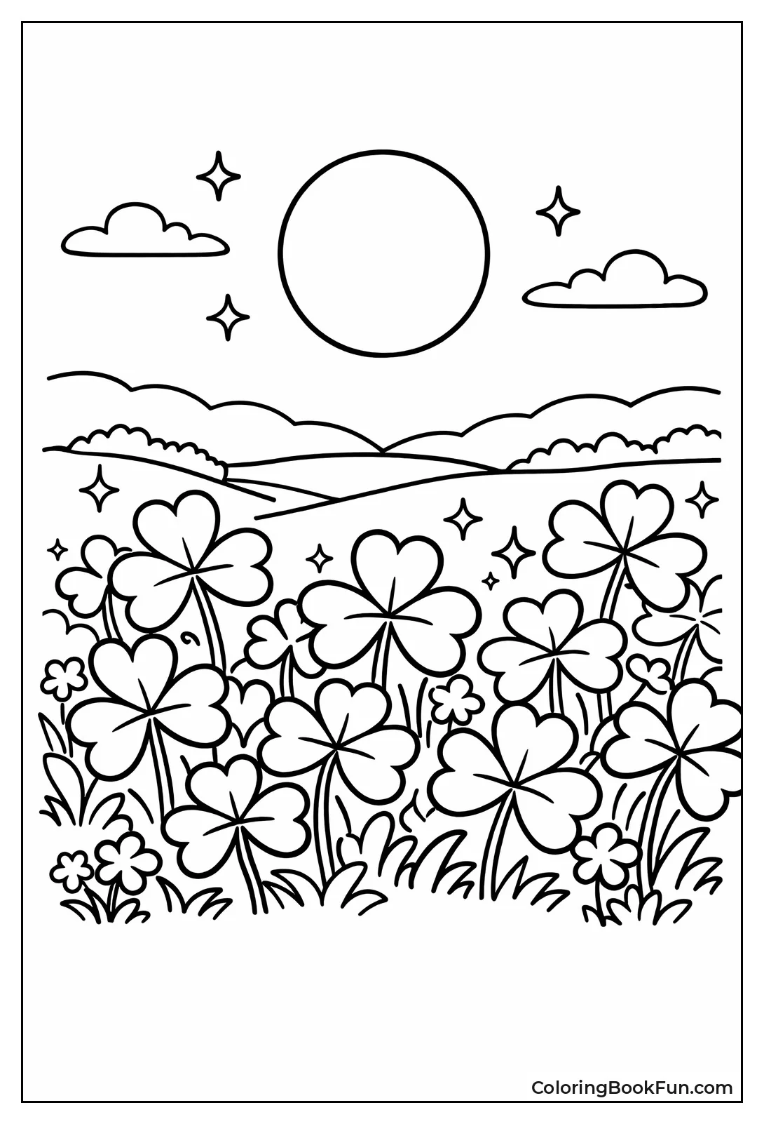 Moon over Shamrock Field