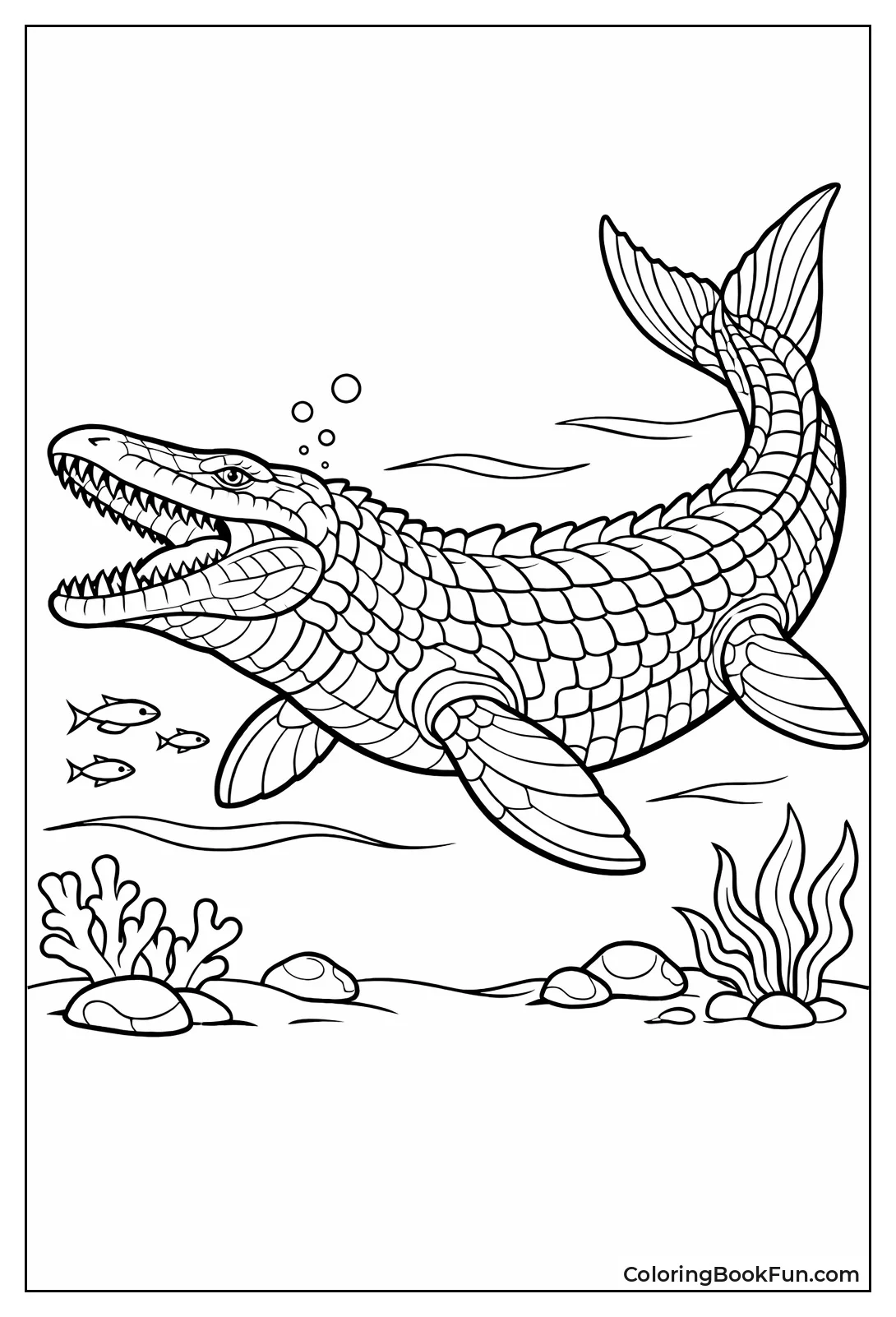 Mosasaurus Shows Scale Patterns