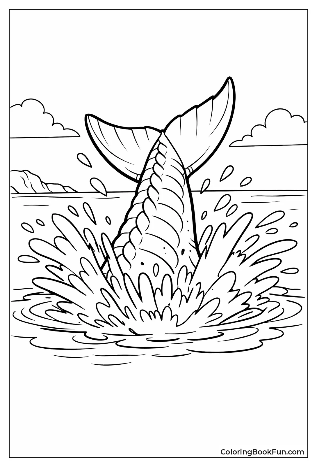 Mosasaurus Slaps Powerful Tail