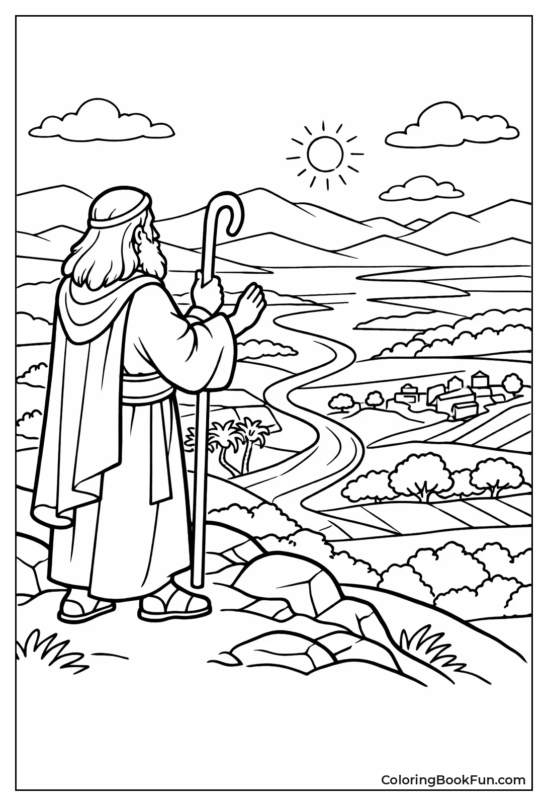 Moses Views Promised Land