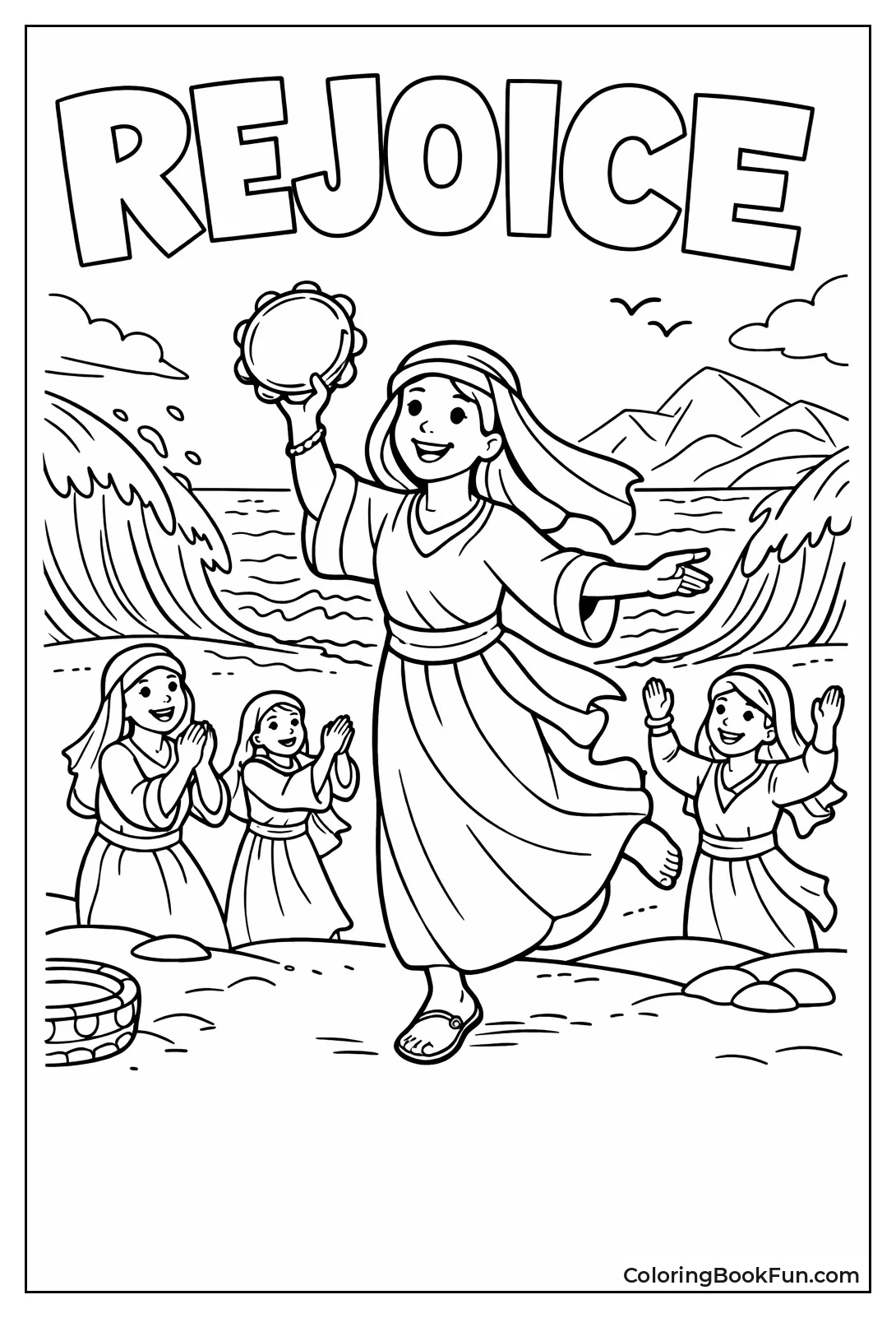 Miriam Dances with Timbrel