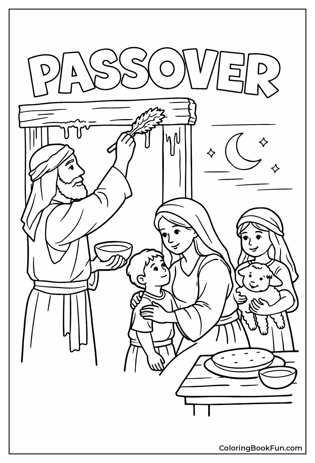 Family Marks Door with Blood