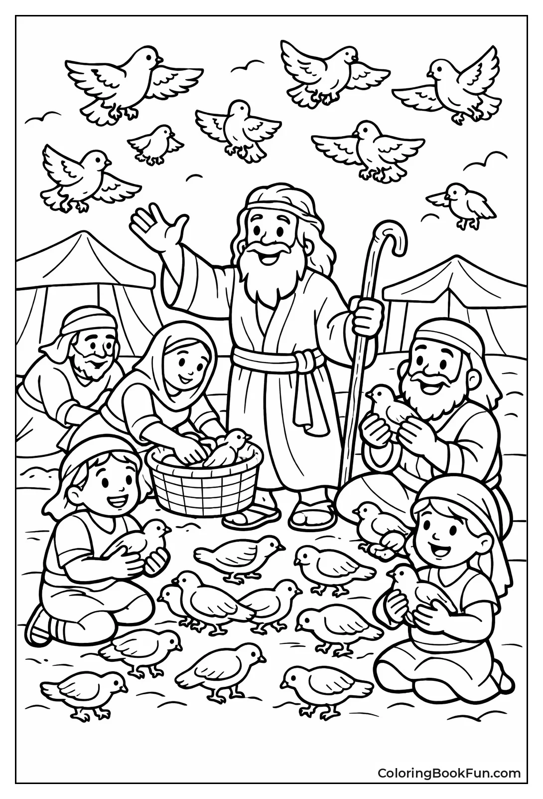 Quails Fill Hungry Camp