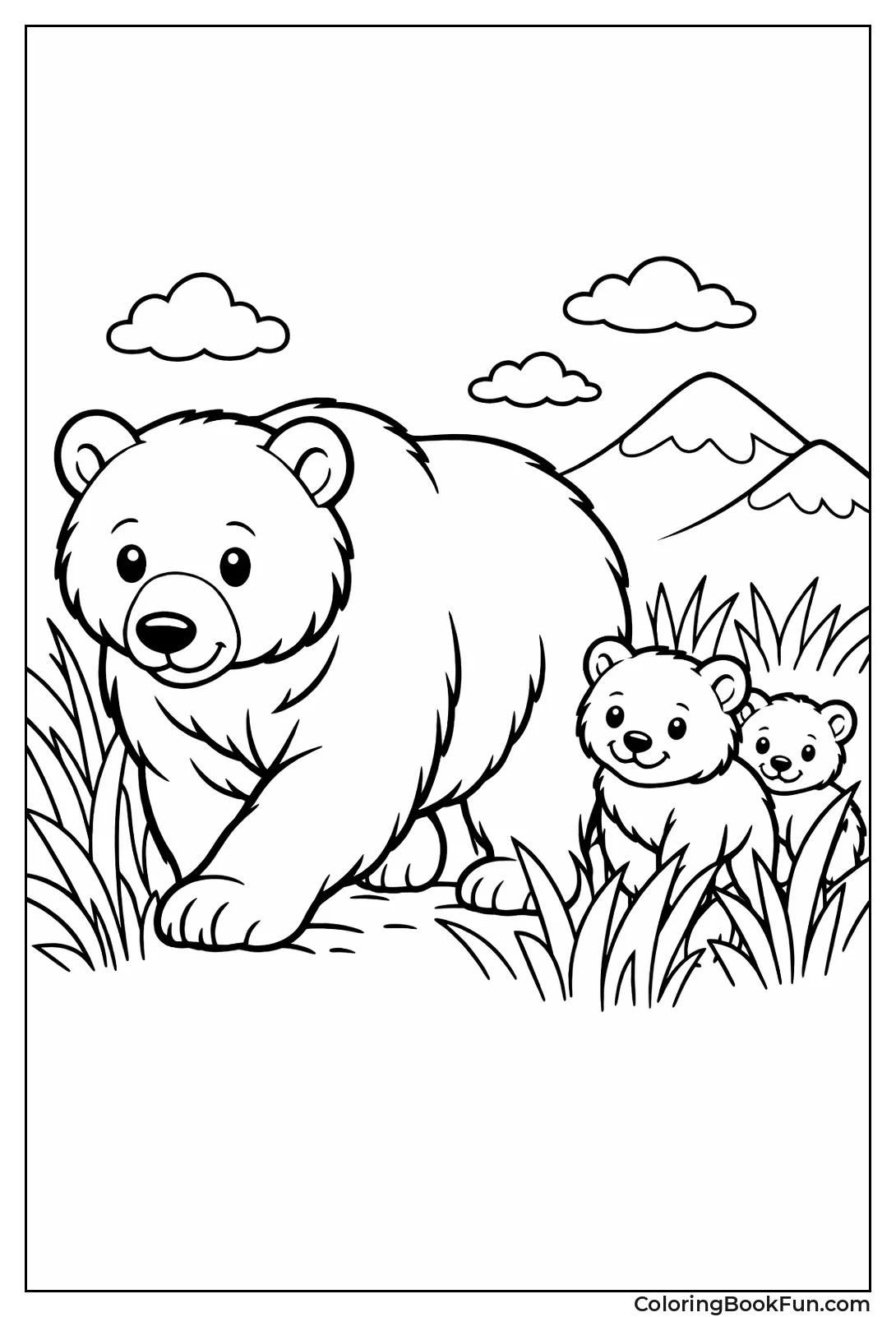 Mother Bear with Cubs