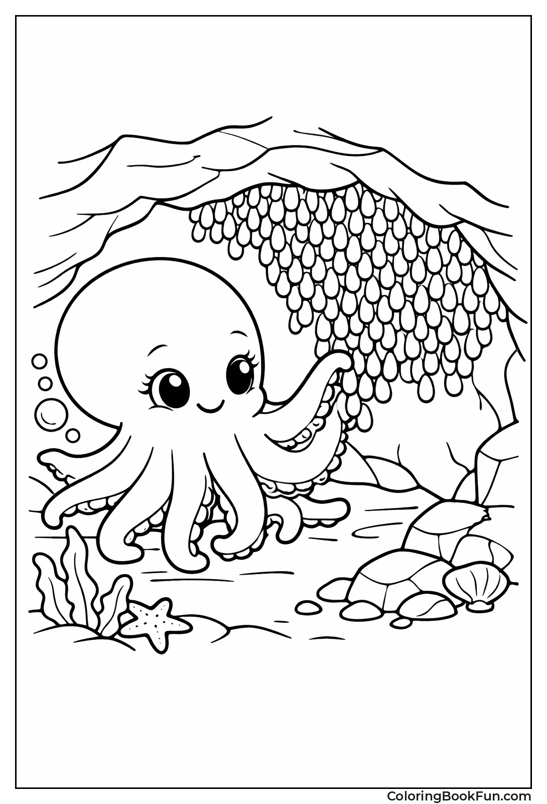 Mother Octopus and Eggs