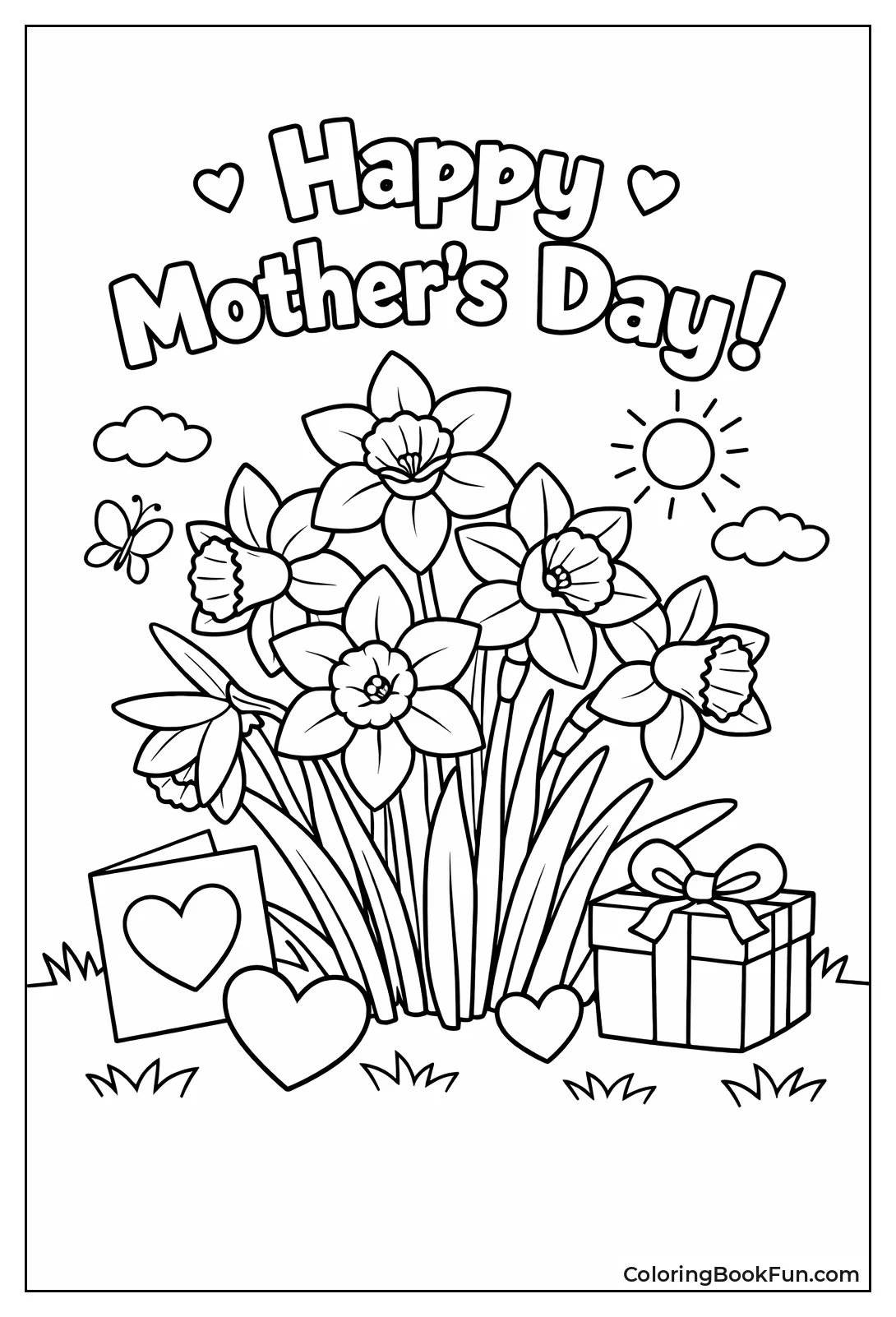 Bunch of Cheerful Daffodils